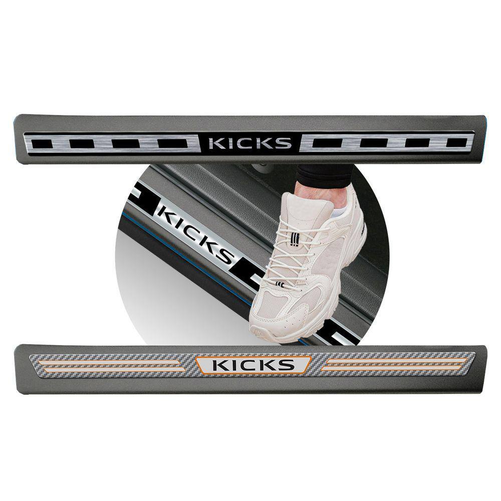 Jogo Soleira Premium Elegance Kicks - 4 Portas ( Vinil + Resinada 8 Peças )