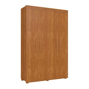 Guarda Roupa Casal 4 Portas Milão Cama Fenix Montagem Fácil