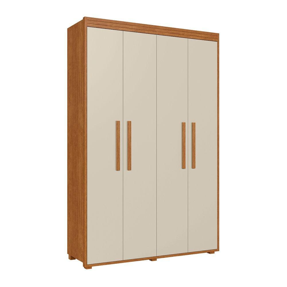 Guarda-roupa de 4 Portas Milão Espaço e Praticidade Fenix