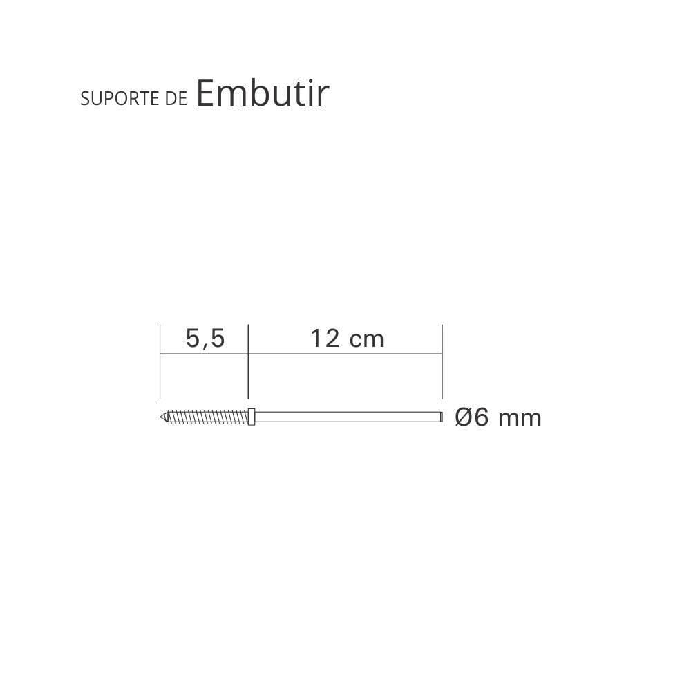 Kit Com 3 Prateleiras 40 X 10cm Suporte Invisivel Cor Nogal Malaga (madeira Escura)
