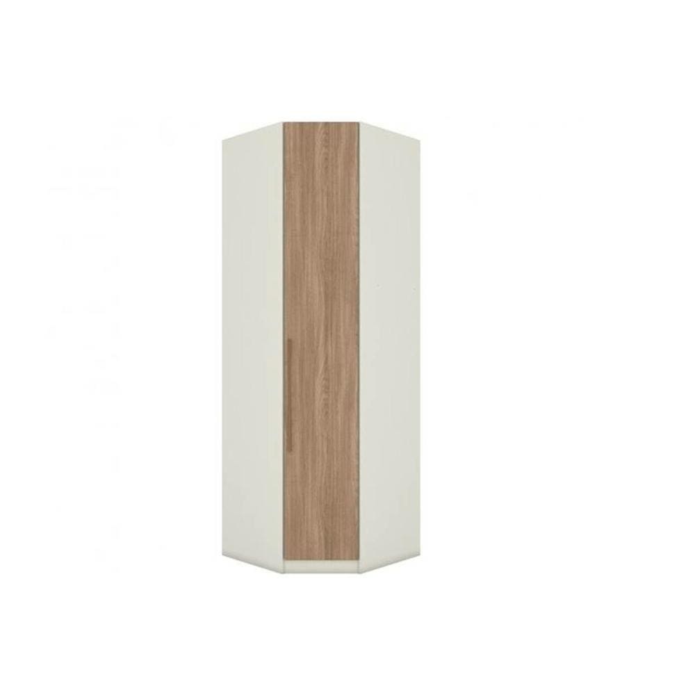 Modulado de Quarto Closet de Canto Oblíquo Seletto MC07 c/ 1 Porta Areia/Jequitibá - Henn