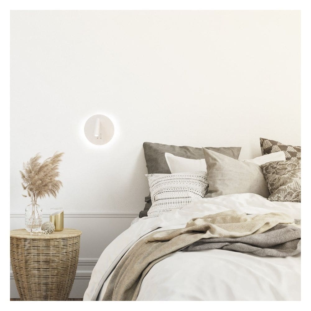 Arandela Skop d18cm a10cm 1xled Integrado 10w 3000k 800lm Ip20 Branco