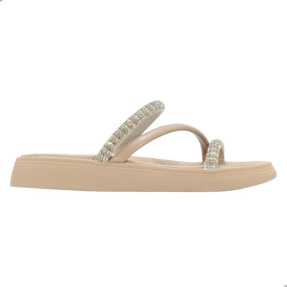 Tamanco Moleca Cristal/Peach/Nude