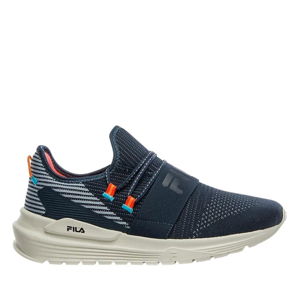 Tênis Fila Masculino Esportivo Calce Fácil Slip-On Trend 3.0 Azul Marinho