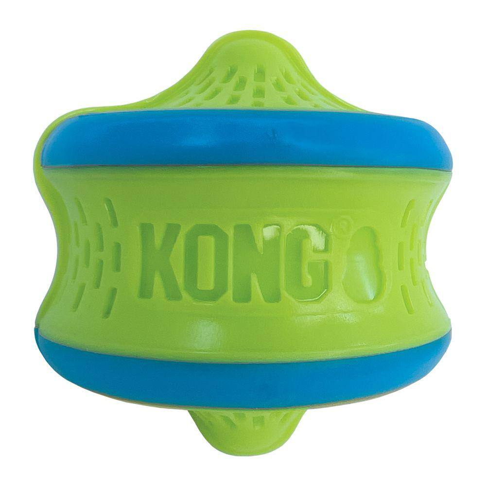 Brinquedo Kong Rambler Rattlez Swirl Com Som de Chocalho Grânulos Internos Para Cães Médio