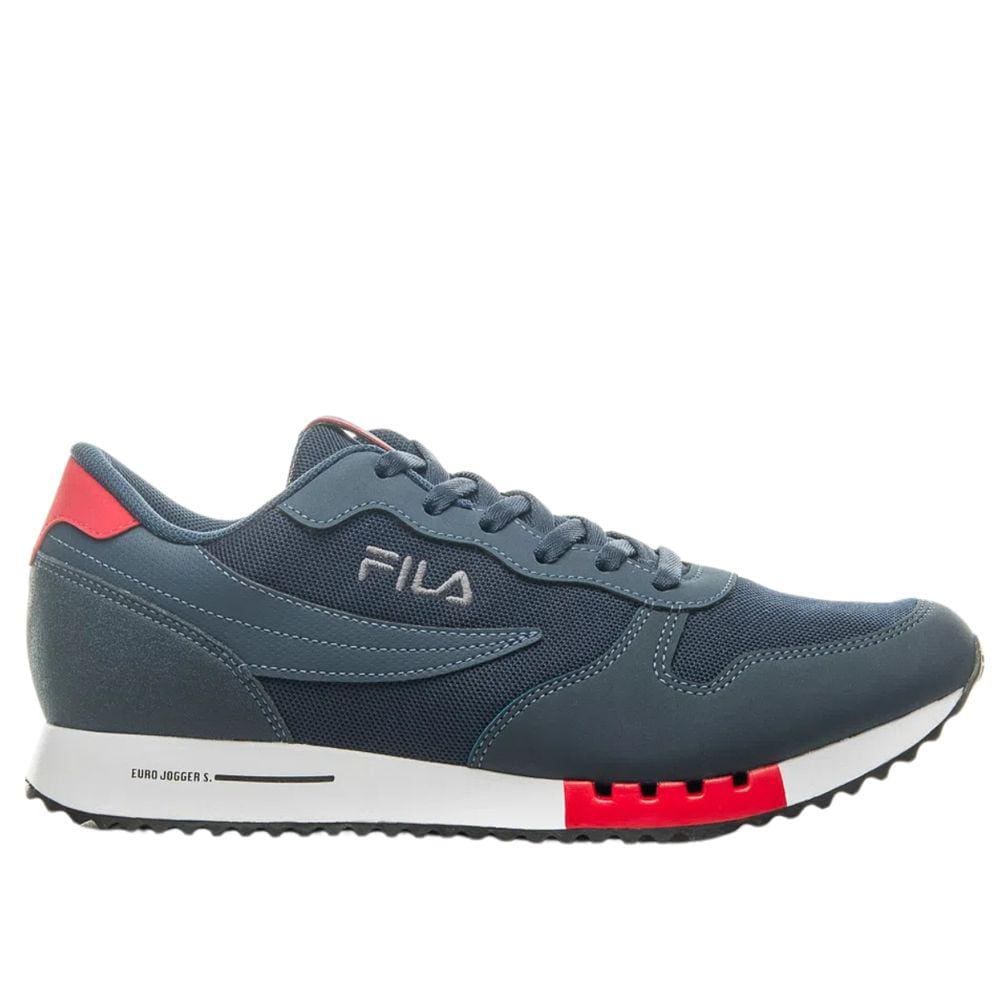 Tênis Fila Masculino Euro Jogger Sport Casual Azul Marinho