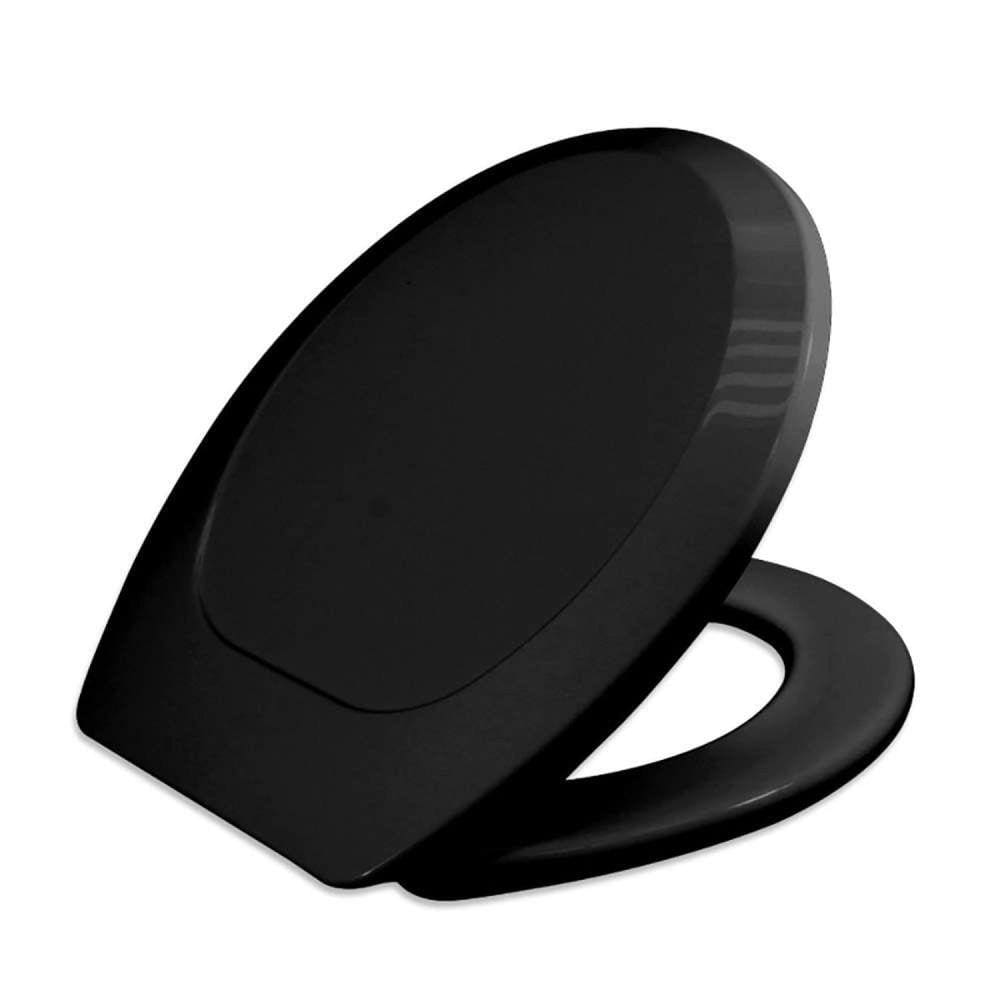 Assento Sanitário Oval Premium Universal Tupan Preto