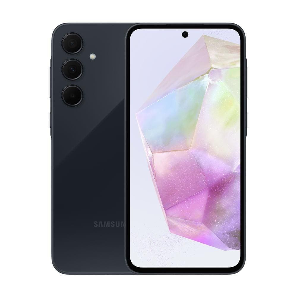 Smartphone Samsung Galaxy A35 5G Tela 6.6 Camera Tripla 8GB 256GB Azul Escuro