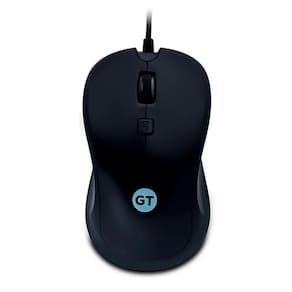 Mouse Óptico Ambidestro GT Business, 1200DPI, USB, Cabo 1,50MT, Emborrachado, Preto