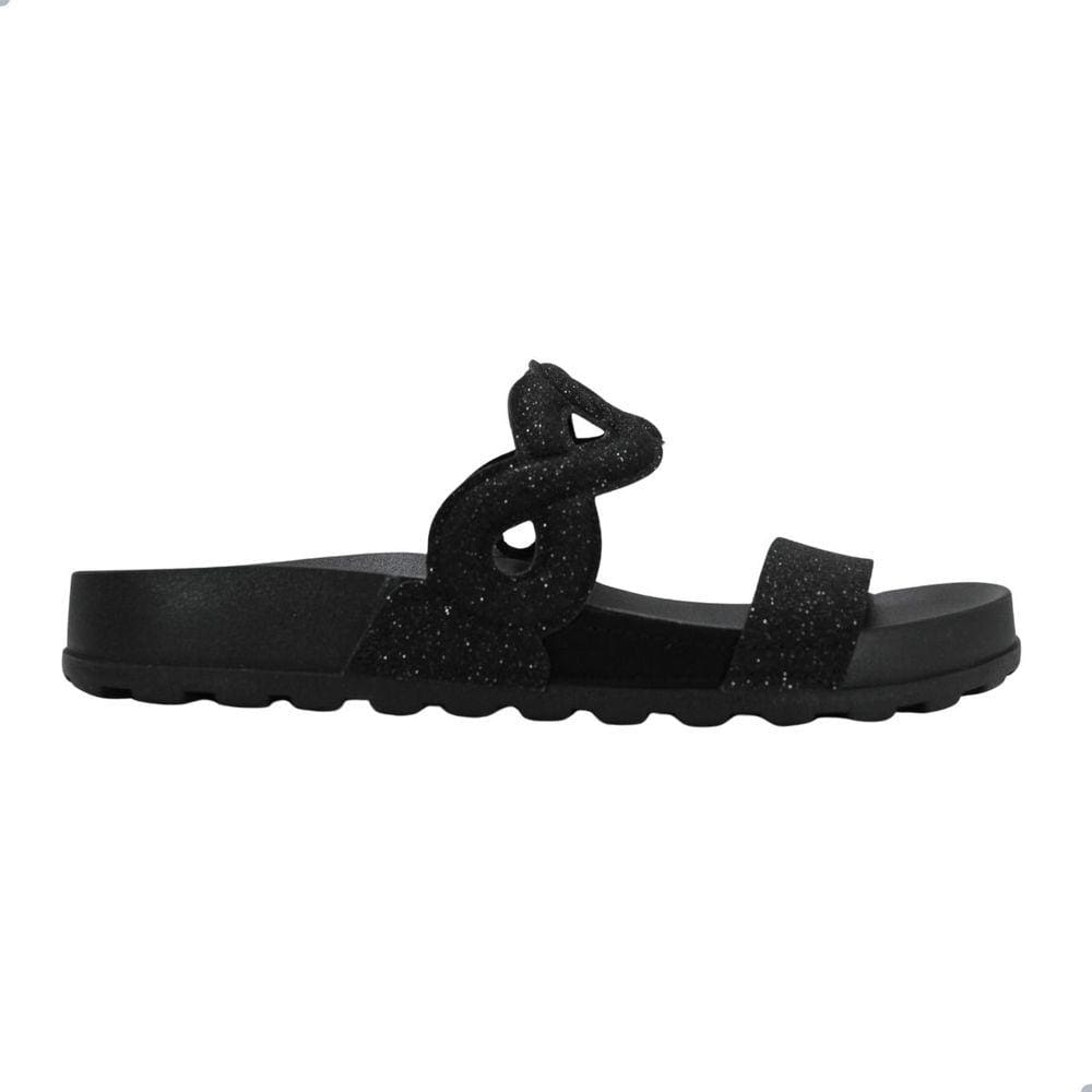 Tamanco Moleca Glitter Preto