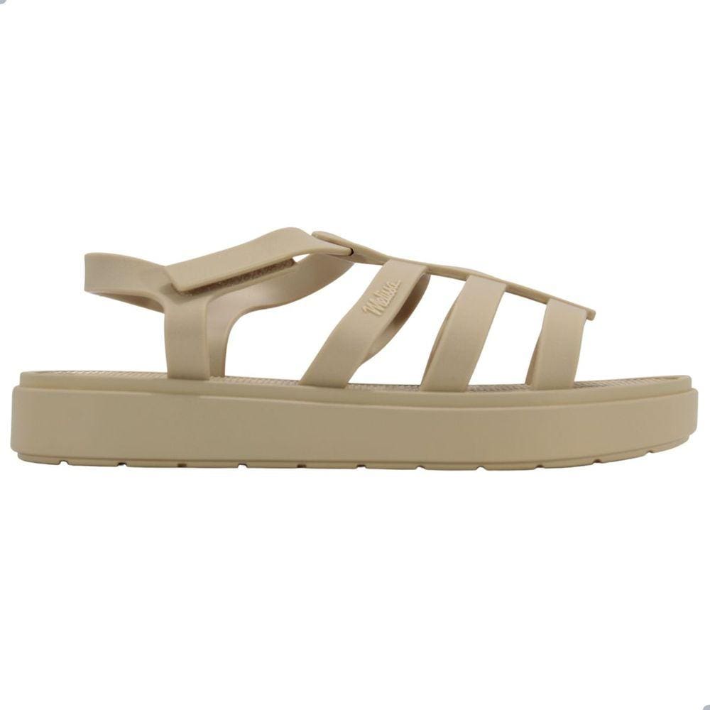Sandália Melissa Sun Rodeio Plat Form Adulto Bege
