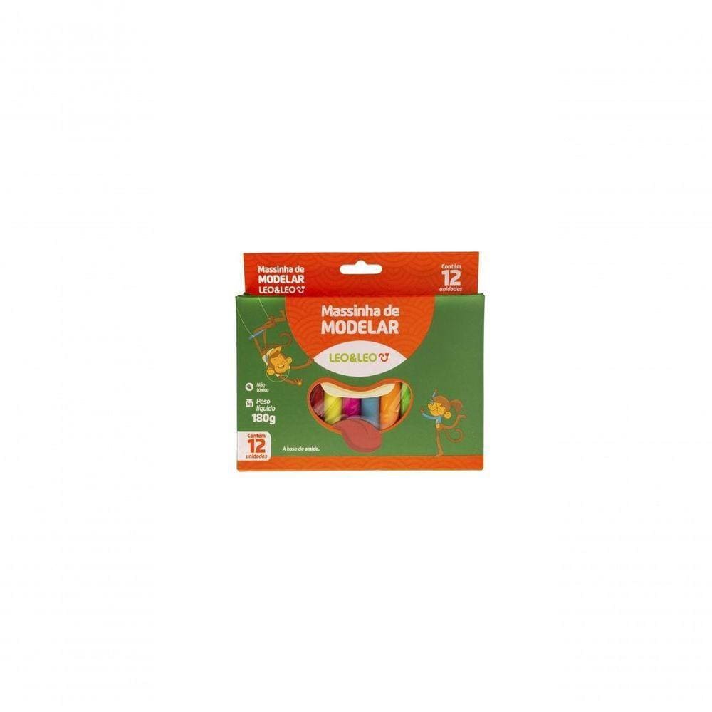 Massinha De Modelar Massa De Modelar 180g 12 Cores Amido C12