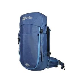 Mochila De Viagem Tahoe 60l Caminhada Trekking E Trilha Azul Ntk