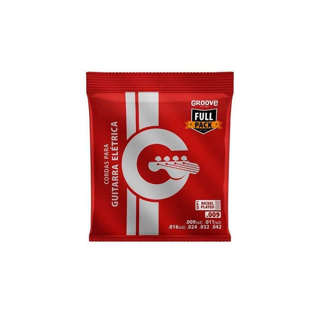 Jogo De Cordas P/guitarra Groove 0.009"/0.042" Gfp1 [F108]