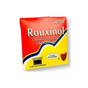 Encordoamento Cavaquinho Aço Tradicional Com Chenille Rouxinol R-51 + Palheta