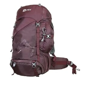 Mochila De Ataque Andes 40l Caminhada Trekking E Trilha Vinho Ntk