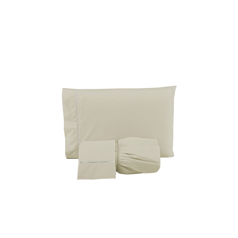 Jogo de Lençol Cama Queen 4 Peças 600 Fios Ponto Palito Hotel