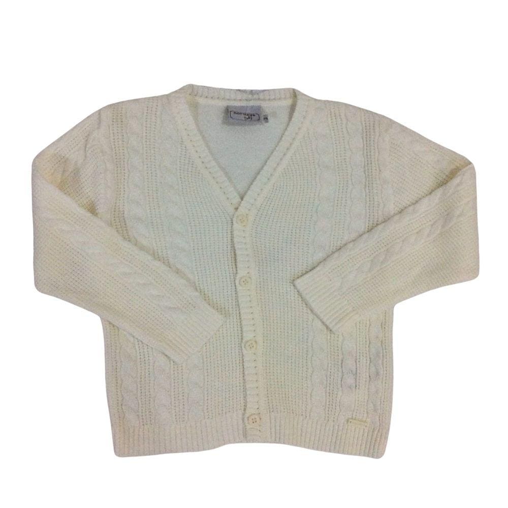 Cardigan infantil masc tricot Noruega Off