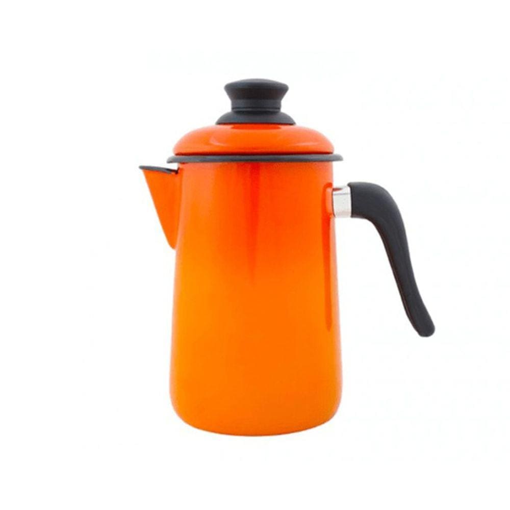 Bule para Café 14 Esmaltado Laranja degradê - 1500 ml - Ewel