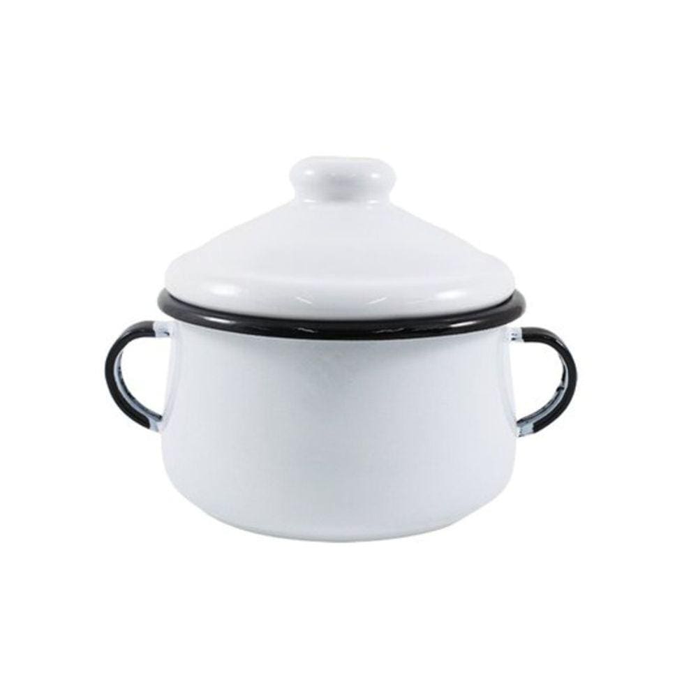 Açucareiro 10 Esmaltado Branco 500 ml - Linha Ewel