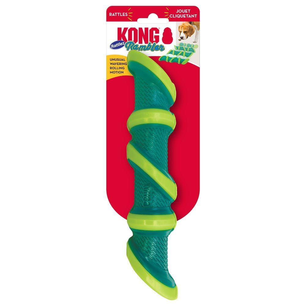 Brinquedo Kong Rambler Rattlez Stick Com Som de Chocalho Grânulos Internos Para Cães Grande