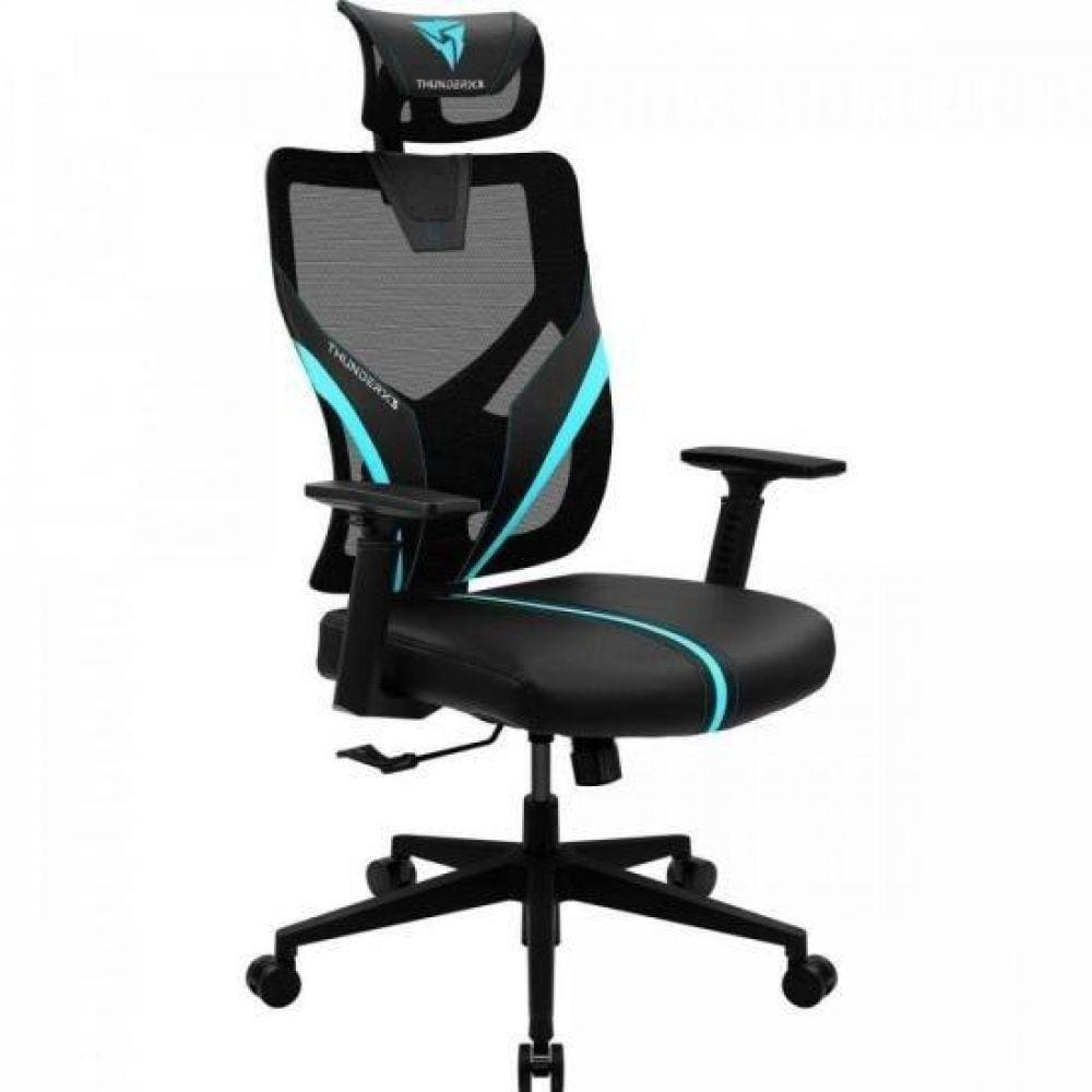 Cadeira Ergonomic Yama1 Preta Cyan Thunderx3