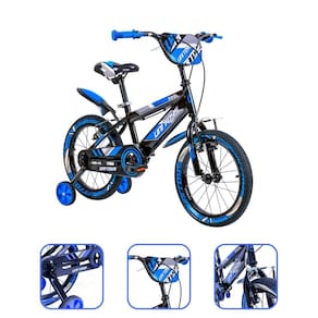 Bicicleta Infantil Aro 16 Radical Pro Aventura Azul com preto 2658