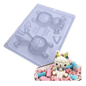 Kit 4 Formas De Acetato E Silicone Lhama 10202 Bwb