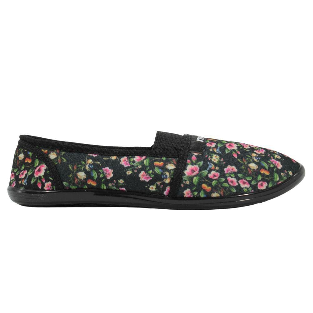 Sapatilha Feminina Moleca 520.59 Multi Preto