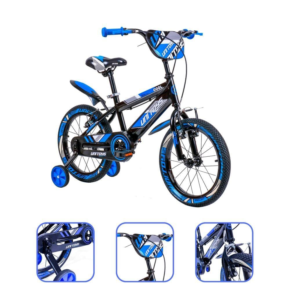 Bike Menino Aro 16 Infantil Aventura 4 a 8 anos Azul