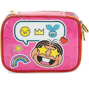 Estojo Box 100 Pens Luxcel Turma Da Monica Pink
