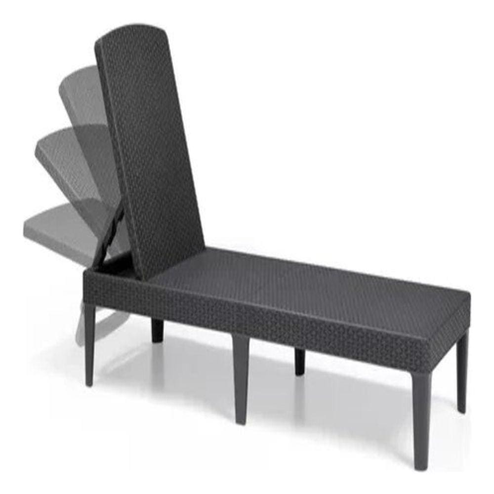 Espreguiçadeira 4 Posições 187x58x29cm Até 110kg - Keter