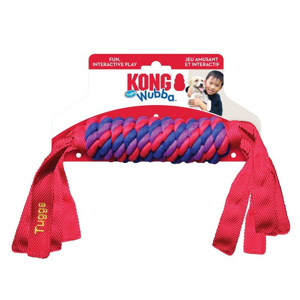 Brinquedo Kong Wubba Tugga Cabo de Guerra Interativo Para Cachorro Pequeno  - Vermelho