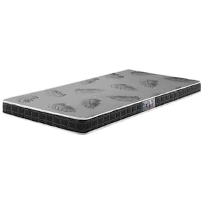 Colchão Solteiro Espuma D20 Querubin 88x188x12 Dupla Face Preto