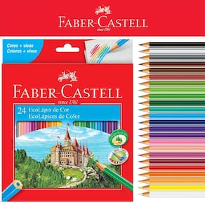 Lápis de Cor Faber-Castell 24 Cores