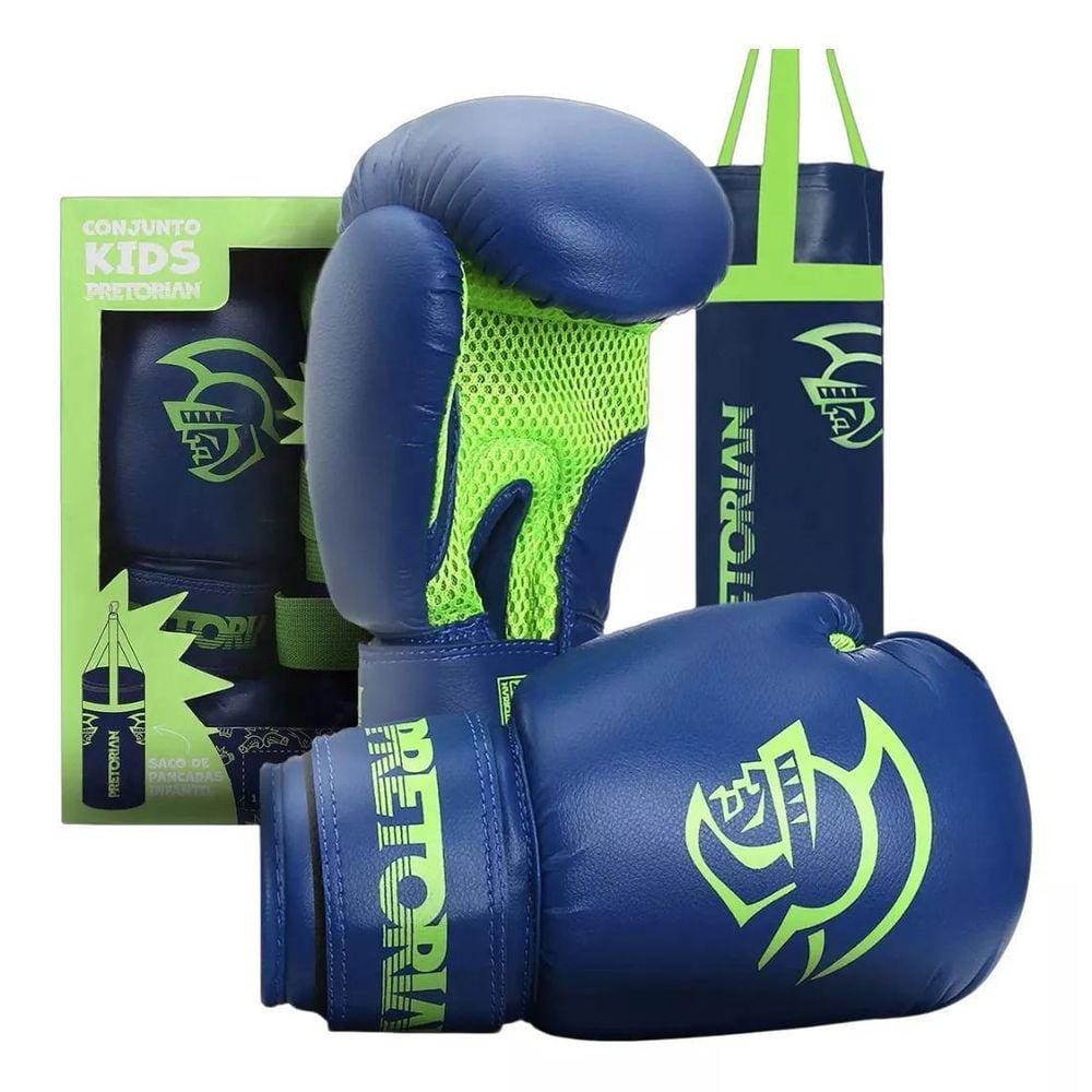 Kit Luva Box Infantil + Saco Pretorian