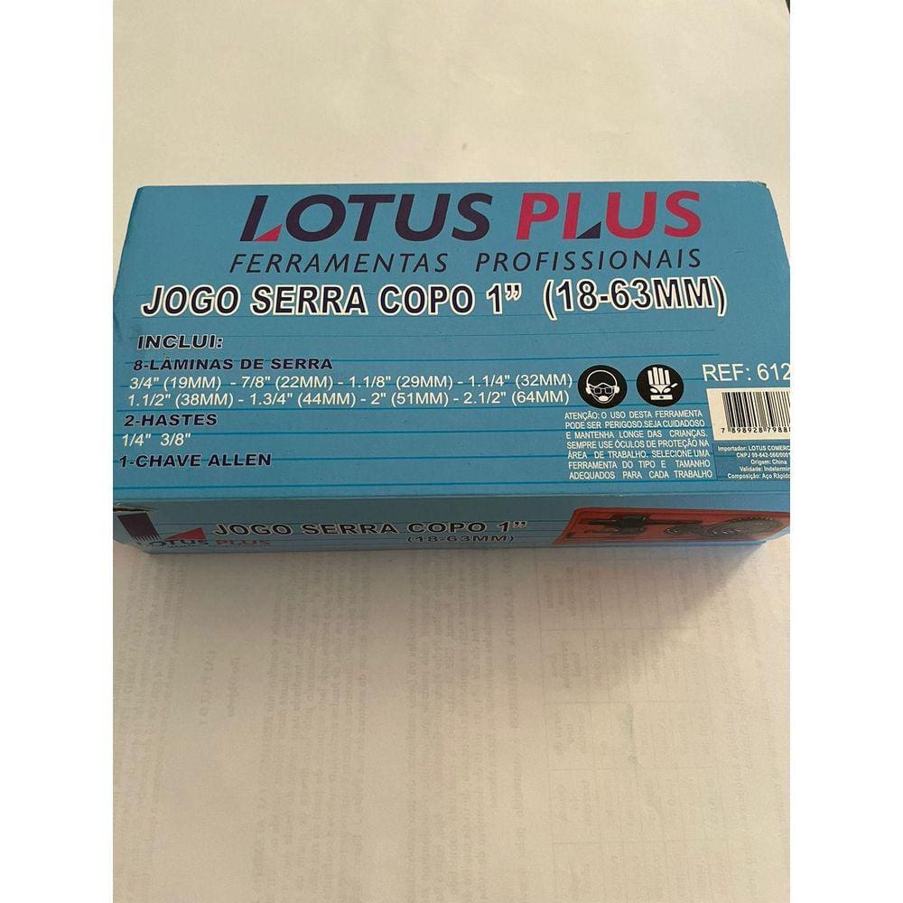 Jogo Serra Copo 1 18 63Mm Lotus