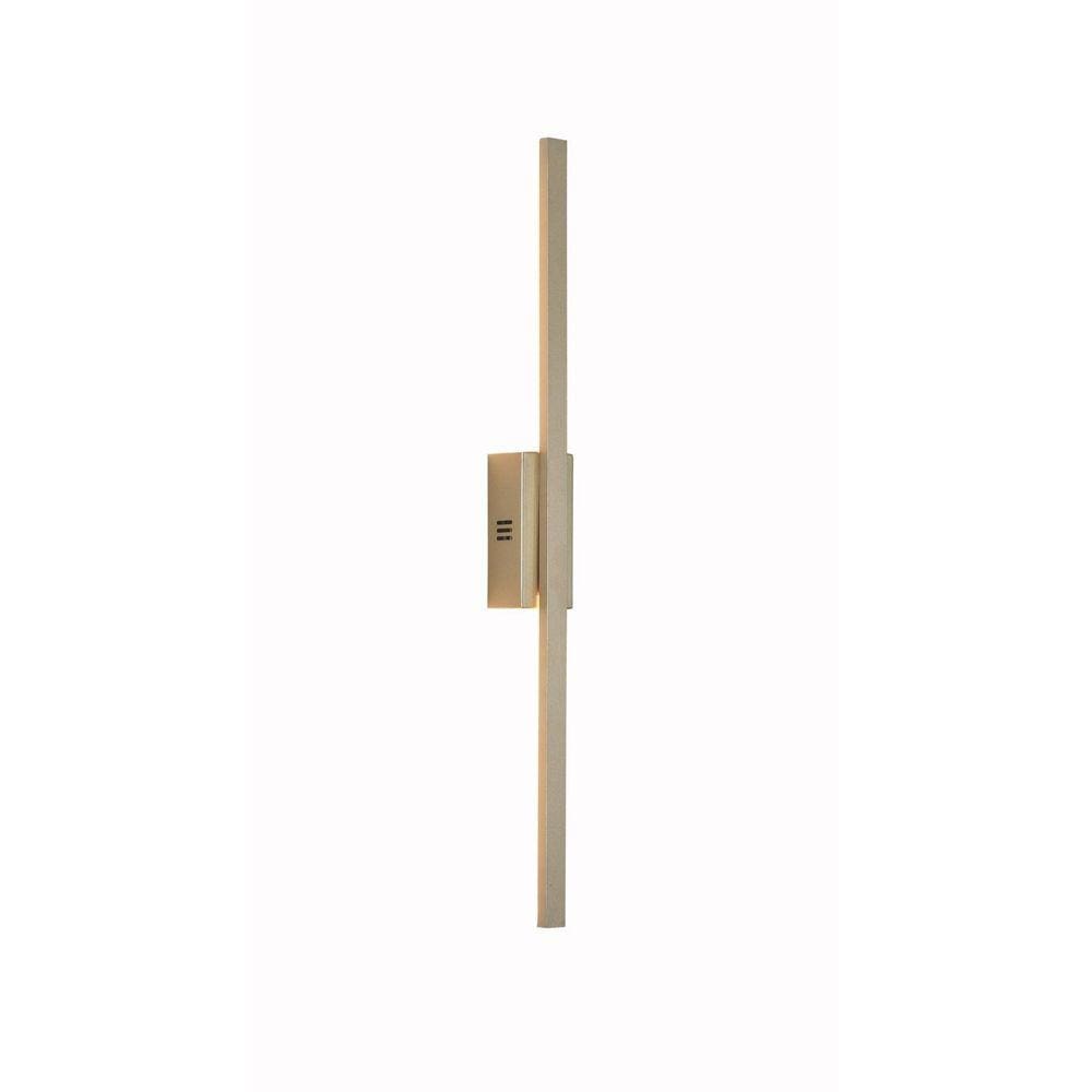 Arandela Tec l2cm c60cm acm 1xled Integrado 10w 3000k 620lm Ip20 Dourado