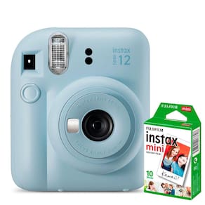 Kit Câmera Fujifilm Instax Mini 12 Azul + Filme De 10 Poses [F118]