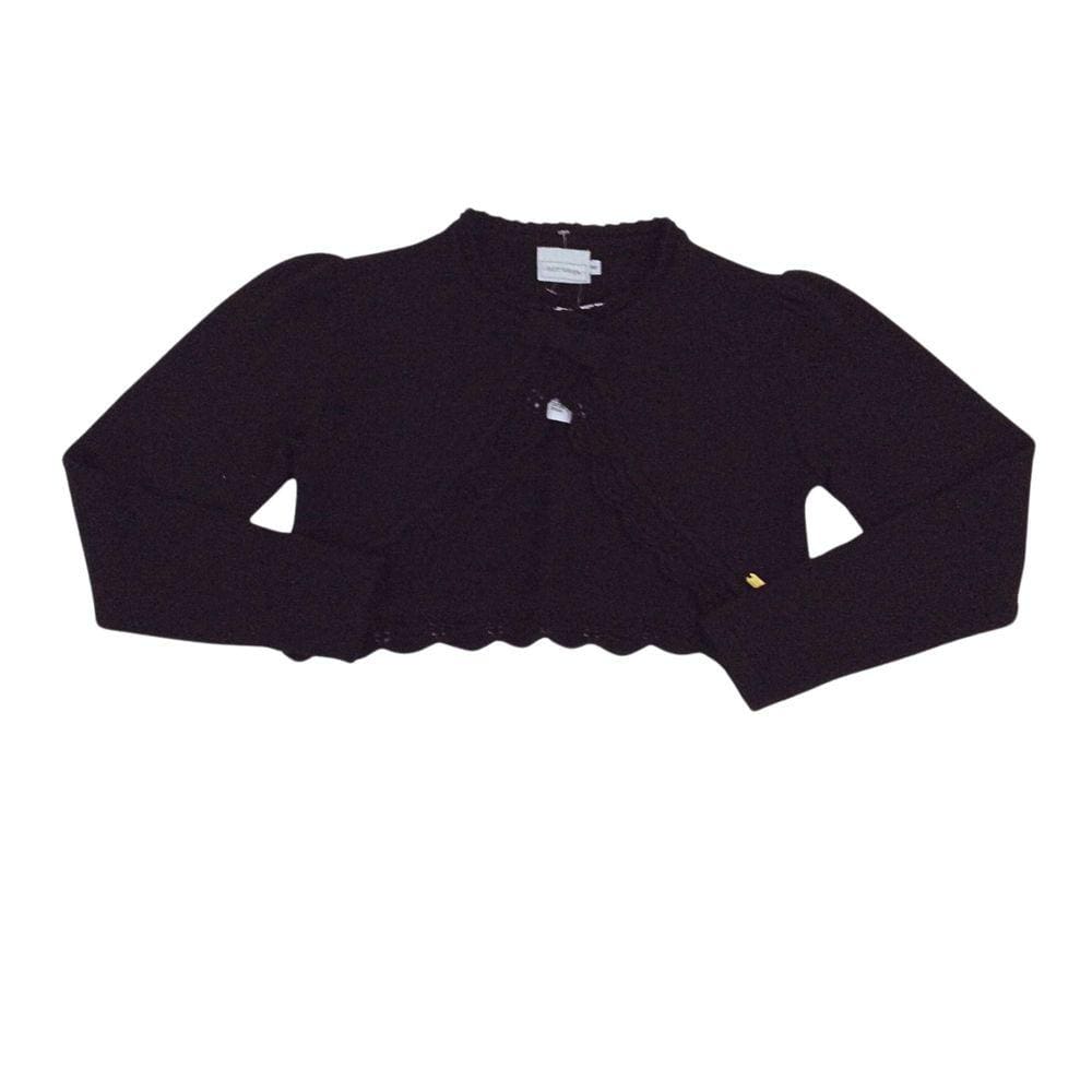 Bolero Tricot Fem Noruega Preto