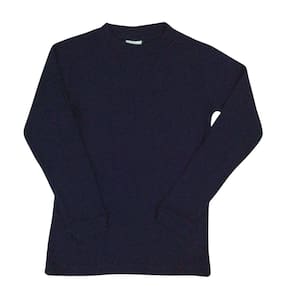 Blusa basica unissex tricot Noruega marinho