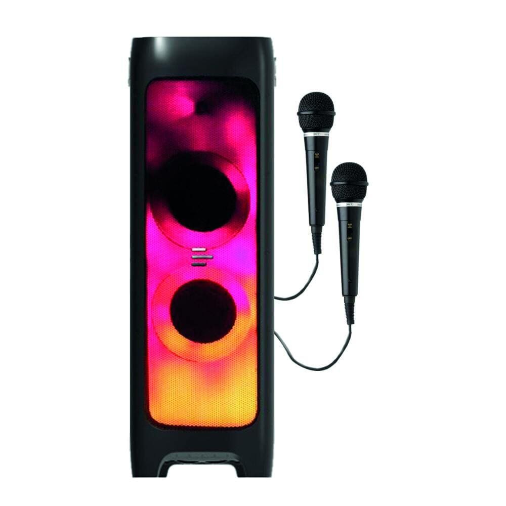 Caixa de Som Pulse Sp512 Flamebox DJ Bluetooth LED TWS 5000w-2 MIC