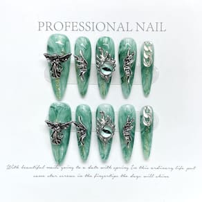 Adesivos de arte para unhas SiaHyg, elegantes, postiços s à mão