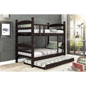 Treliche Beliche Thor com Cama Auxiliar Madeira Maciça cor Tabaco
