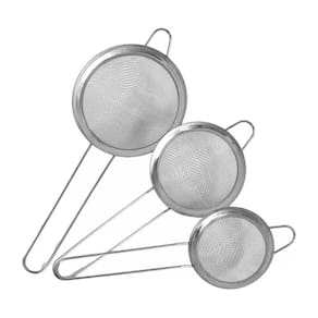Peneiras de cozinha - Kit com 3 unidades - 8 CM, 10 CM E 12 CM