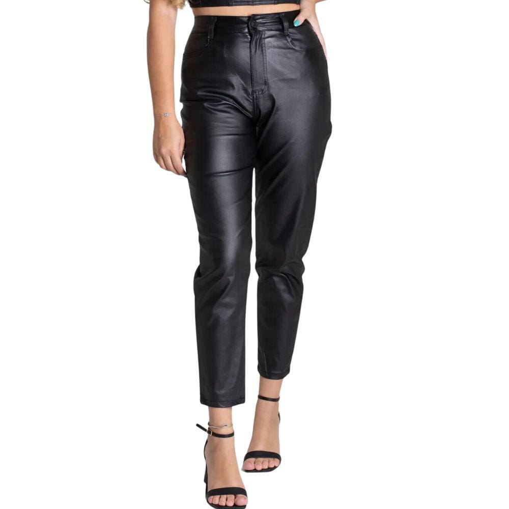 Calça Feminina Sawary mom Resinada bengaline 276498