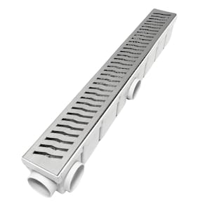 Ralo Piscina 6x50 Inox Raio com Tela Coletor Plástico Branco
