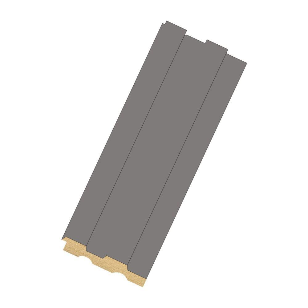 Revestimento de Parede Painel Ripado 270cm X 10,5cmx 15mm Moldufama Cinza
