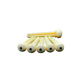 Pino Para Cavalete De Violão Aço Csp1 - Creme 6 Unidades [F108]