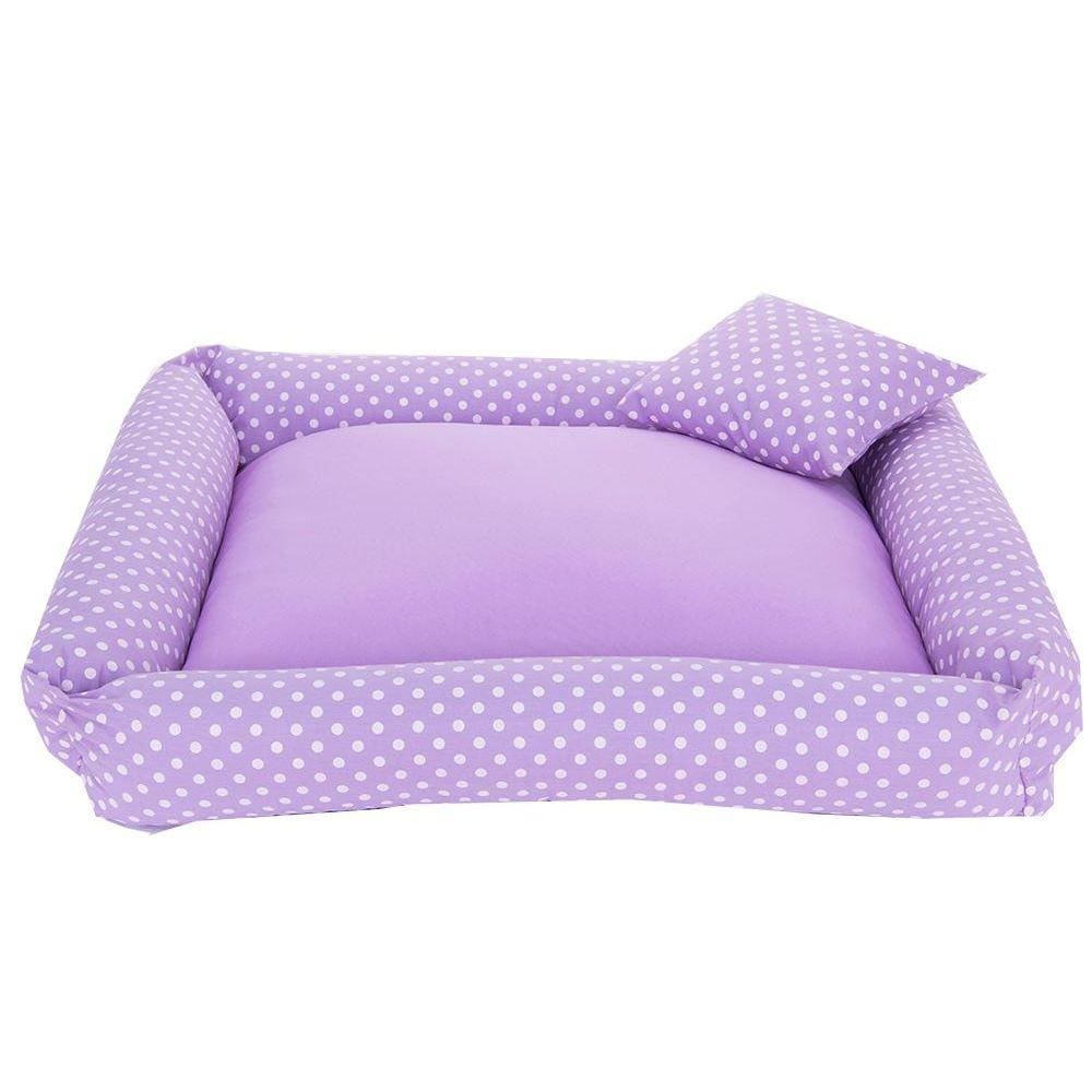 Cama Pet Para Cães E Gatos Poa Porte Grande Lilás [F101]